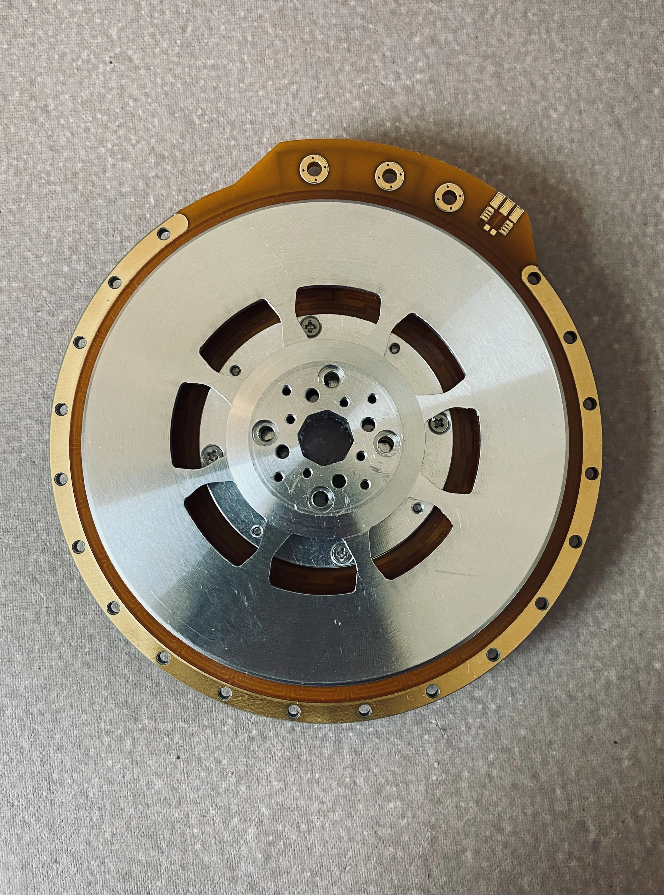 Pancake axial flux bldc permanent magnet ultra light electric motor photo